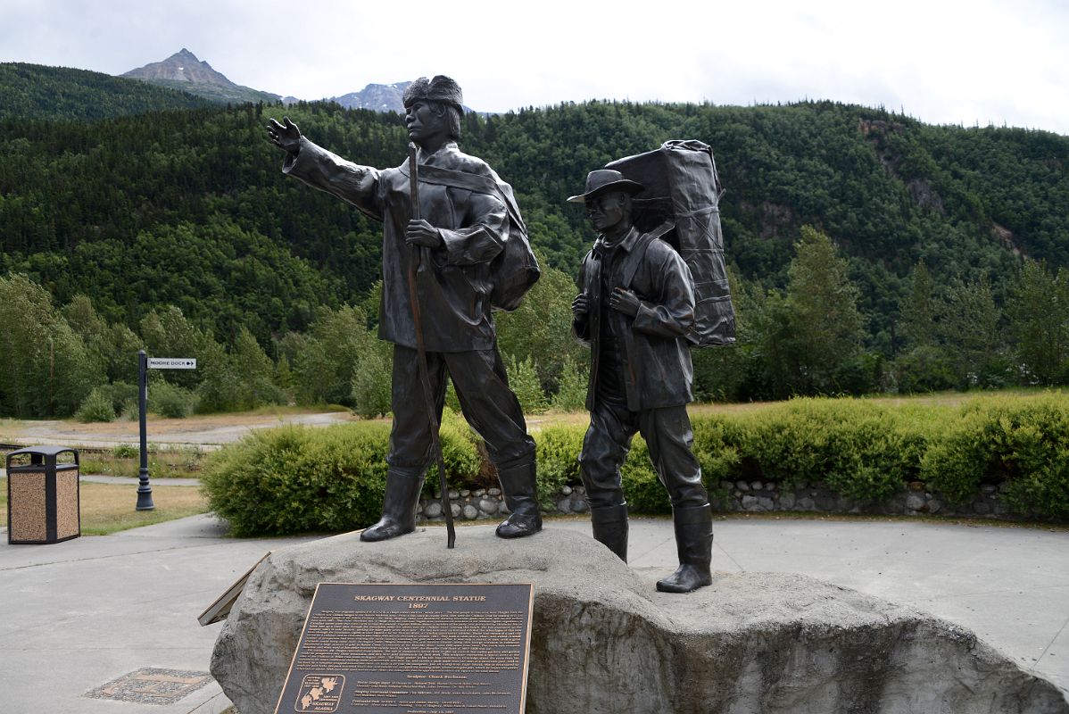 30 The Centennial Statue By Chuck Buchanan With A Tlingit Leading A Stampeder At Skagway Alaska